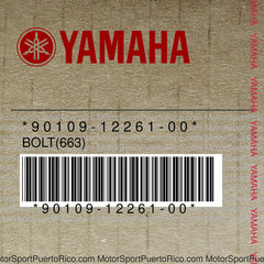 90109-12261-00 Original OEM YAMAHA