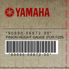 90890-06672-00 Original OEM YAMAHA