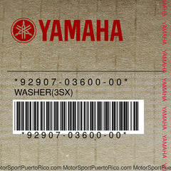 92907-03600-00 Original OEM YAMAHA