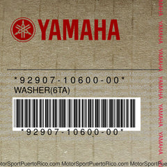 92907-10600-00 Original OEM YAMAHA