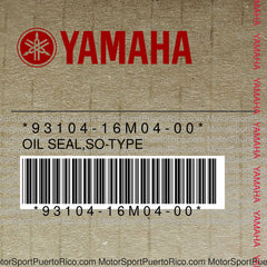 93104-16M04-00 Original OEM YAMAHA