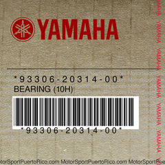 93306-20314-00 Original OEM YAMAHA
