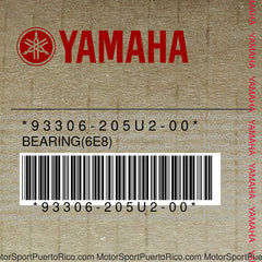 93306-205U2-00 Original OEM YAMAHA
