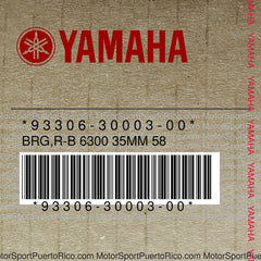 93306-30003-00 Original OEM YAMAHA