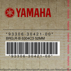 93306-30421-00 Original OEM YAMAHA