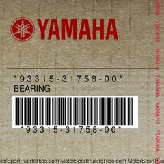 93315-31758-00 Original OEM YAMAHA
