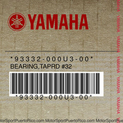 93332-000U3-00 Original OEM YAMAHA