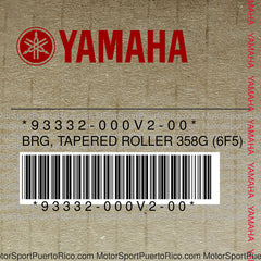 93332-000V2-00 Original OEM YAMAHA