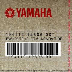 94112-12806-00 Original OEM YAMAHA