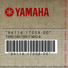 94114-17008-00 Original OEM YAMAHA