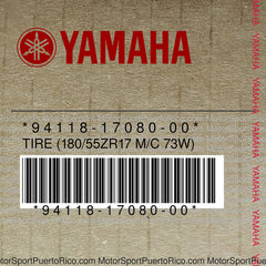 94118-17080-00 Original OEM YAMAHA
