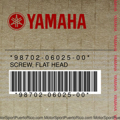 98702-06025-00 Original OEM YAMAHA