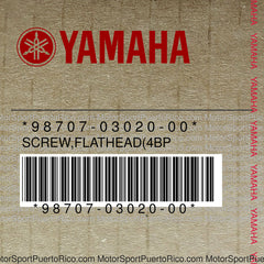 98707-03020-00 Original OEM YAMAHA
