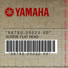 98780-05020-00 Original OEM YAMAHA