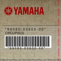 99080-03600-00 Original OEM YAMAHA