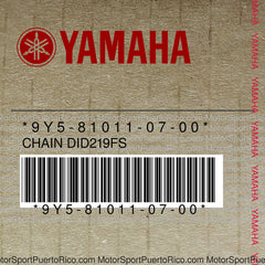 9Y5-81011-07-00 Original OEM YAMAHA