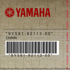 9Y581-92113-00 Original OEM YAMAHA