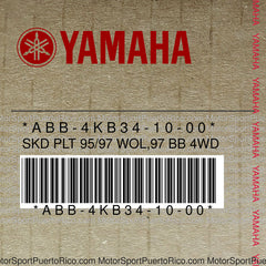 ABB-4KB34-10-00 Original OEM YAMAHA