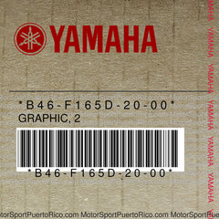 B46-F165D-20-00 Original OEM YAMAHA