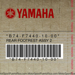 B74-F7440-10-00 Original OEM YAMAHA