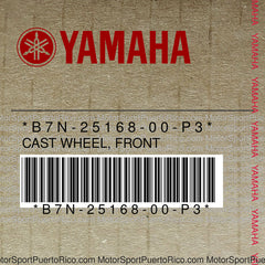 B7N-25168-00-P3 Original OEM YAMAHA