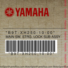 B9T-XH250-10-00 Original OEM YAMAHA