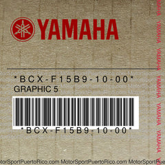 BCX-F15B9-10-00 Original OEM YAMAHA