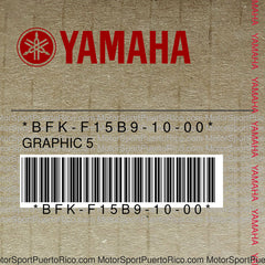 BFK-F15B9-10-00 Original OEM YAMAHA