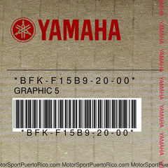 BFK-F15B9-20-00 Original OEM YAMAHA