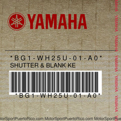 BG1-WH25U-01-A0 Original OEM YAMAHA