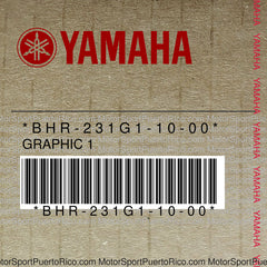 BHR-231G1-10-00 Original OEM YAMAHA