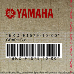 BKD-F1579-10-00 Original OEM YAMAHA
