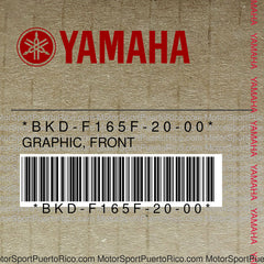 BKD-F165F-20-00 Original OEM YAMAHA