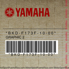 BKD-F173F-10-00 Original OEM YAMAHA