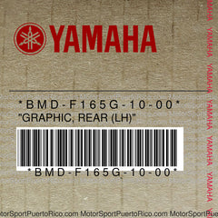 BMD-F165G-10-00 Original OEM YAMAHA