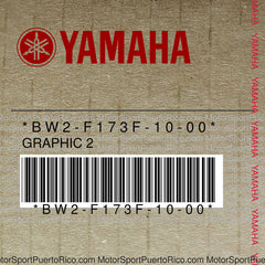 BW2-F173F-10-00 Original OEM YAMAHA