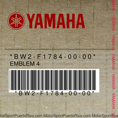 BW2-F1784-00-00 Original OEM YAMAHA