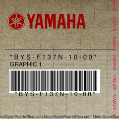 BYS-F137N-10-00 Original OEM YAMAHA