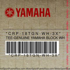 CRP-18TGN-WH-3X Original OEM YAMAHA