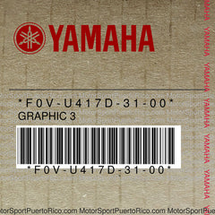 F0V-U417D-31-00 Original OEM YAMAHA