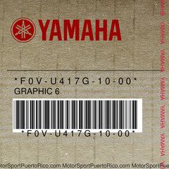 F0V-U417G-10-00 Original OEM YAMAHA