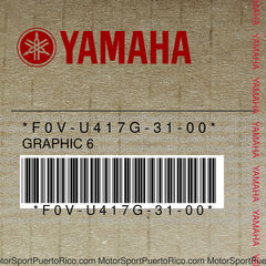 F0V-U417G-31-00 Original OEM YAMAHA