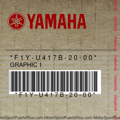 F1Y-U417B-20-00 Original OEM YAMAHA