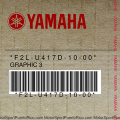 F2L-U417D-10-00 Original OEM YAMAHA