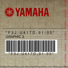 F3J-U417D-91-00 Original OEM YAMAHA