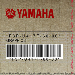 F3P-U417F-60-00 Original OEM YAMAHA
