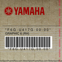 F6G-U417G-00-00 Original OEM YAMAHA