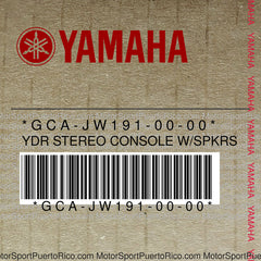 GCA-JW191-00-00 Original OEM YAMAHA