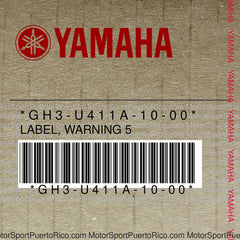 GH3-U411A-10-00 Original OEM YAMAHA