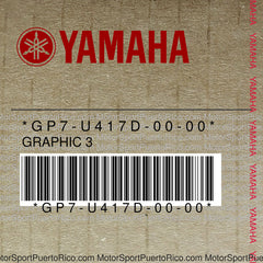 GP7-U417D-00-00 Original OEM YAMAHA